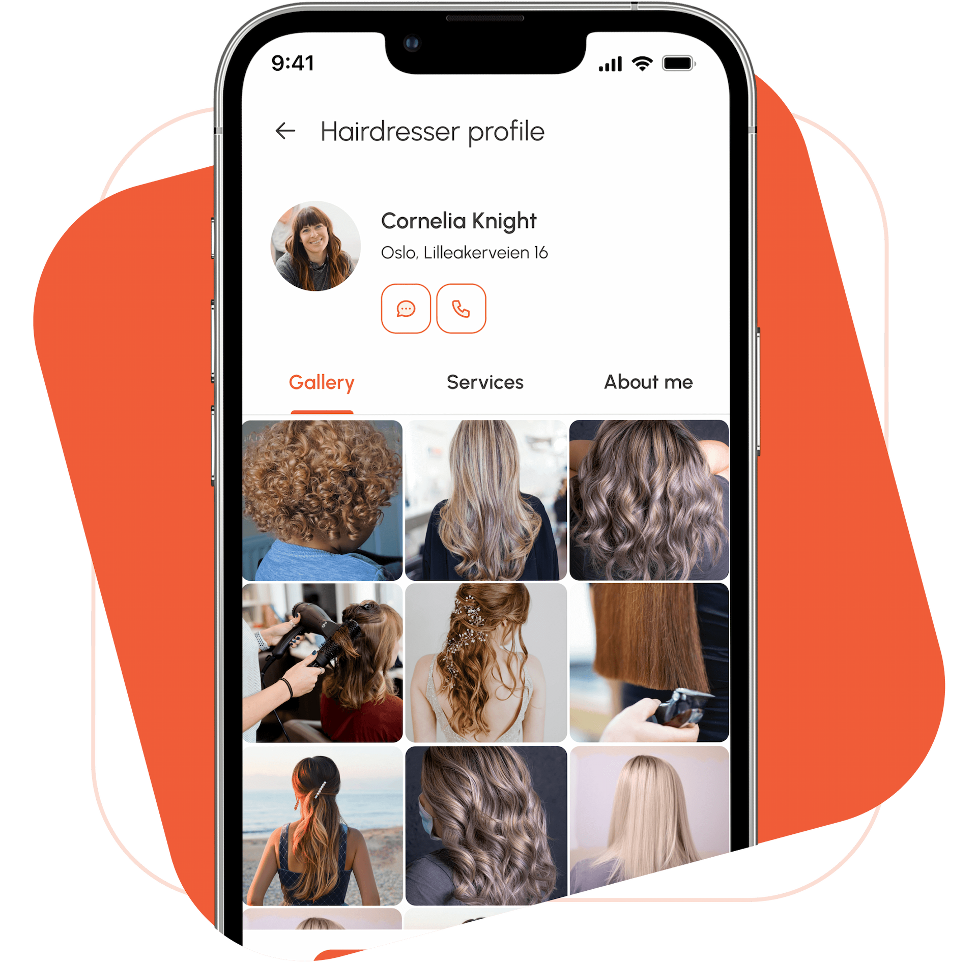 hairdresser profile chatting